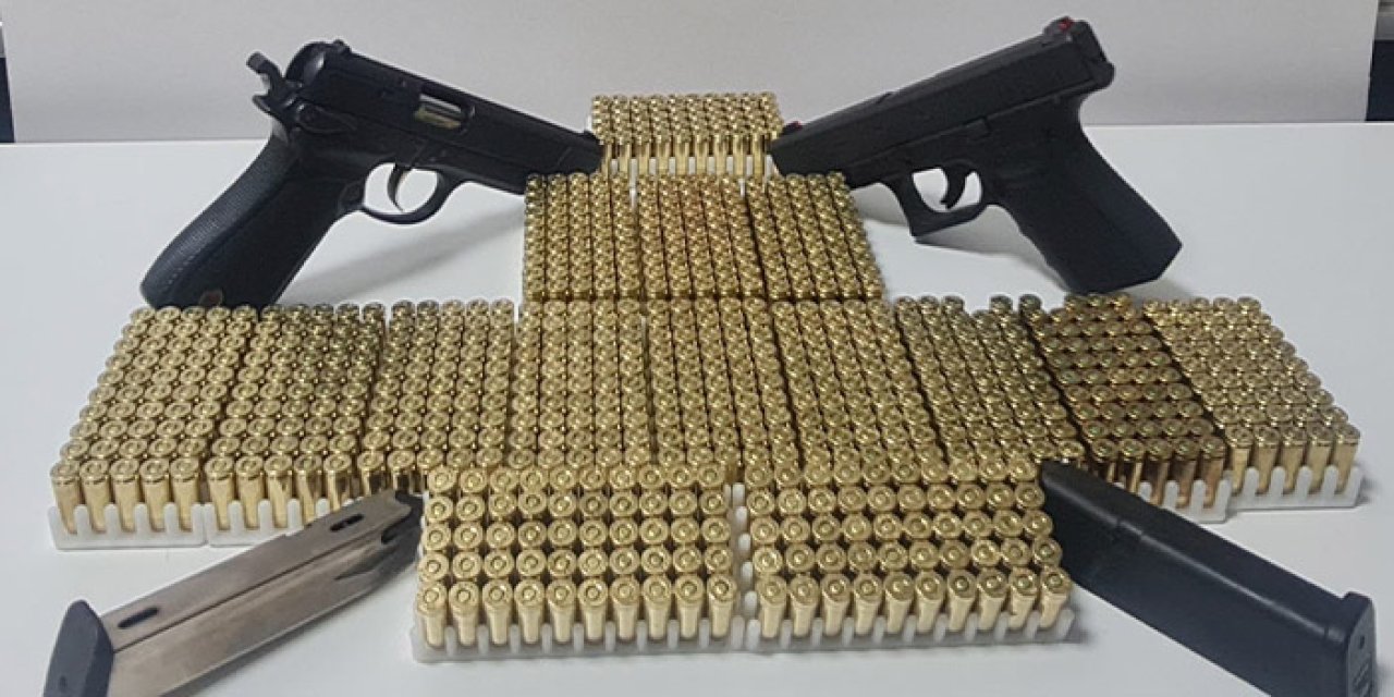 Samsun’da silah operasyonu: 2 tabanca, 741 mermi ele geçirildi!