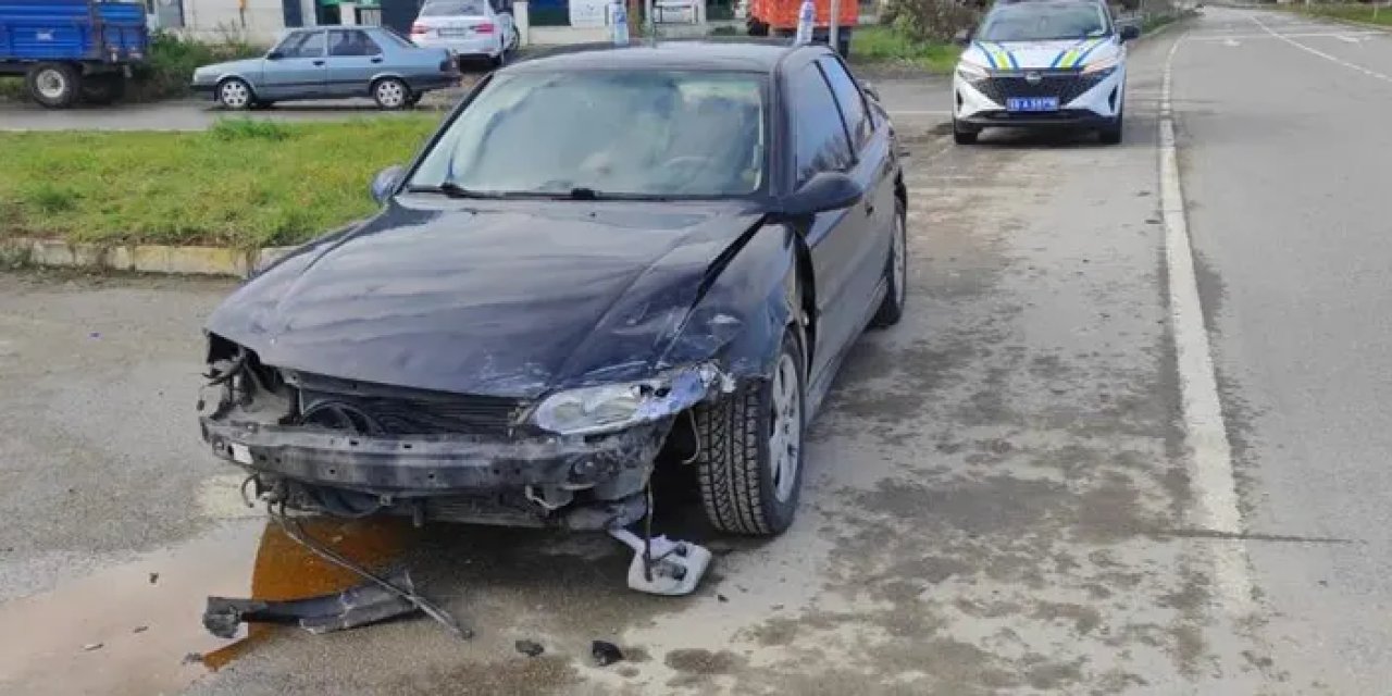 Samsun’da iki otomobil çarpıştı! Yaralı var