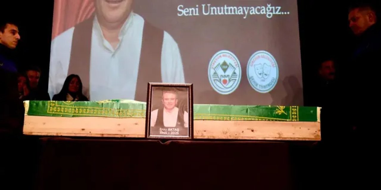 Giresun’da organları umut olan tiyatrocu Aktaş’a veda edildi!