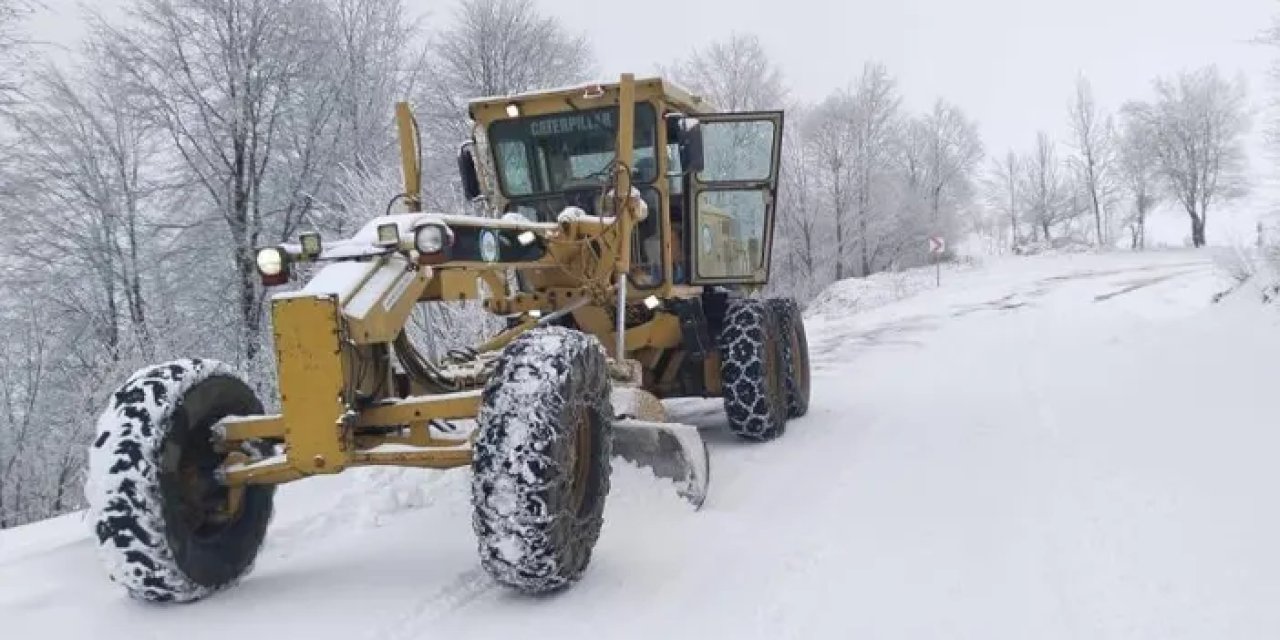 Ordu’nun yüksek kesimlerinde karla mücadele çalışmaları