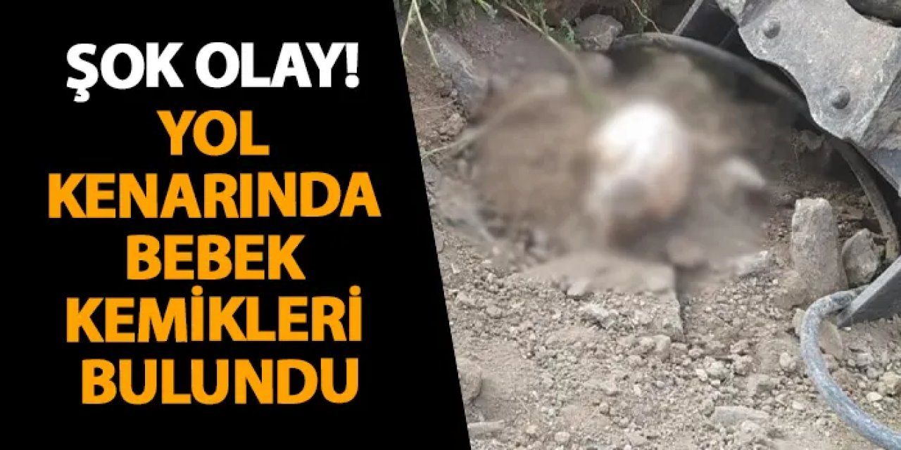 Ankara’da şok olay! Yol kenarında bebek kemikleri bulundu