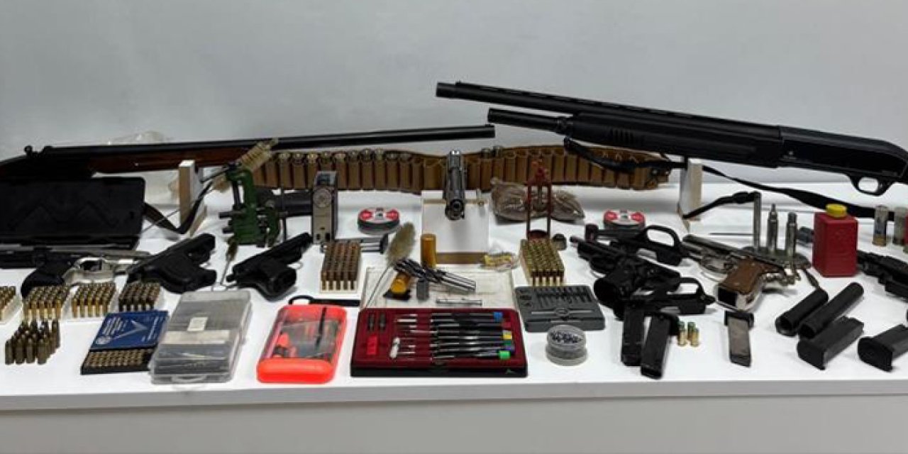 Samsun’da ruhsatsız silah operasyonu: Çok sayıda silah ele geçirildi!