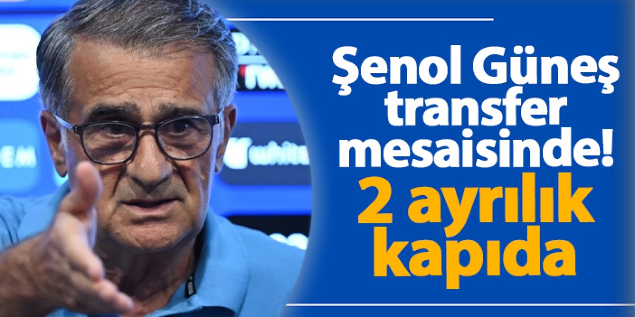 Şenol Güneş transfer mesaisinde! 2 ayrılık kapıda