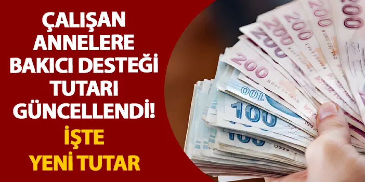 Çalışan annelere bakıcı desteği tutarı güncellendi! İşte yeni tutar