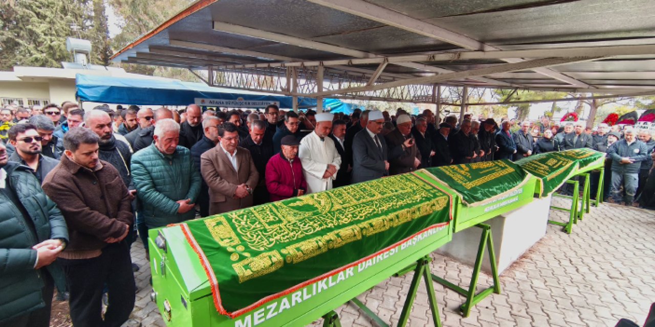 Yangın faciasında hayatlarını kaybetmiştiler: Mert-Duygu Doğan çifti ve 2 çocuğu defnedildi