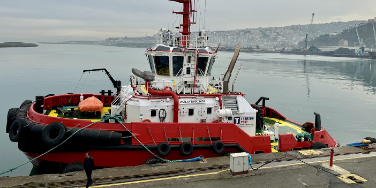 Trabzon Limanı'nda faaliyete başladı! 60 ton çeki gücü var