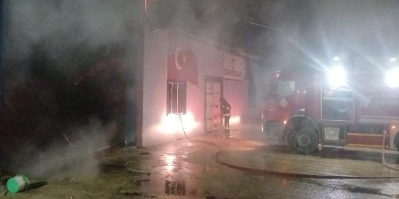 Samsun’da koltuk imalathanesinde yangın