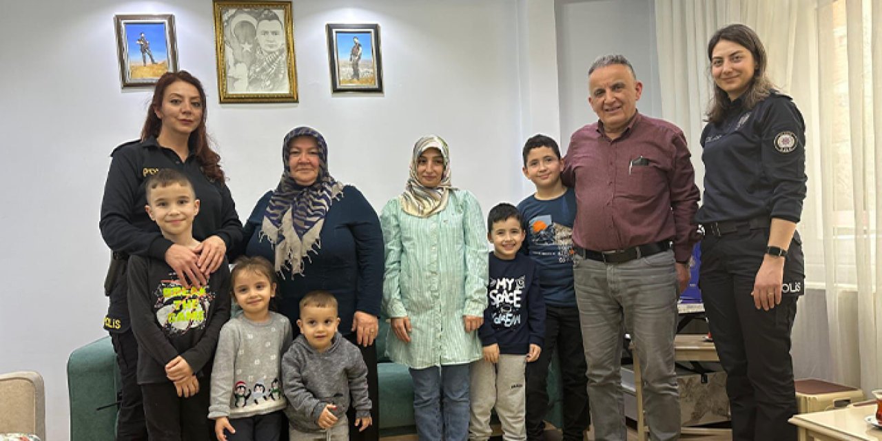 Samsun Emniyetinden şehit ailelerine ziyaret