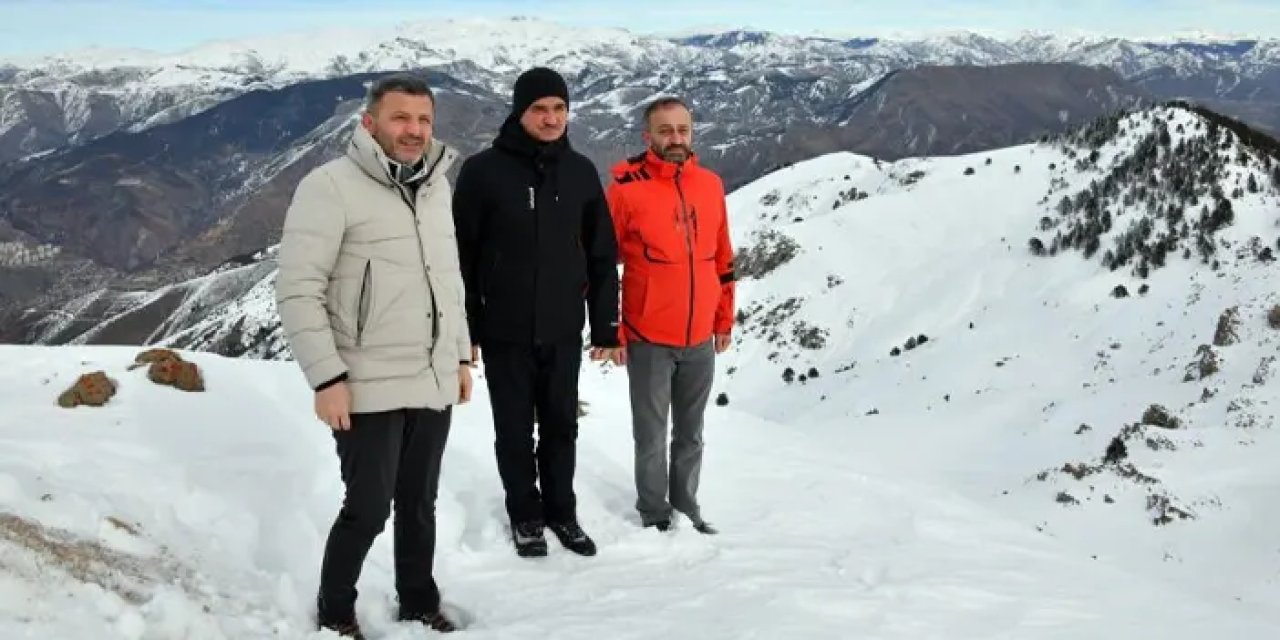 Gümüşhane Valisi Baruş’tan kayak merkezi alanına inceleme!