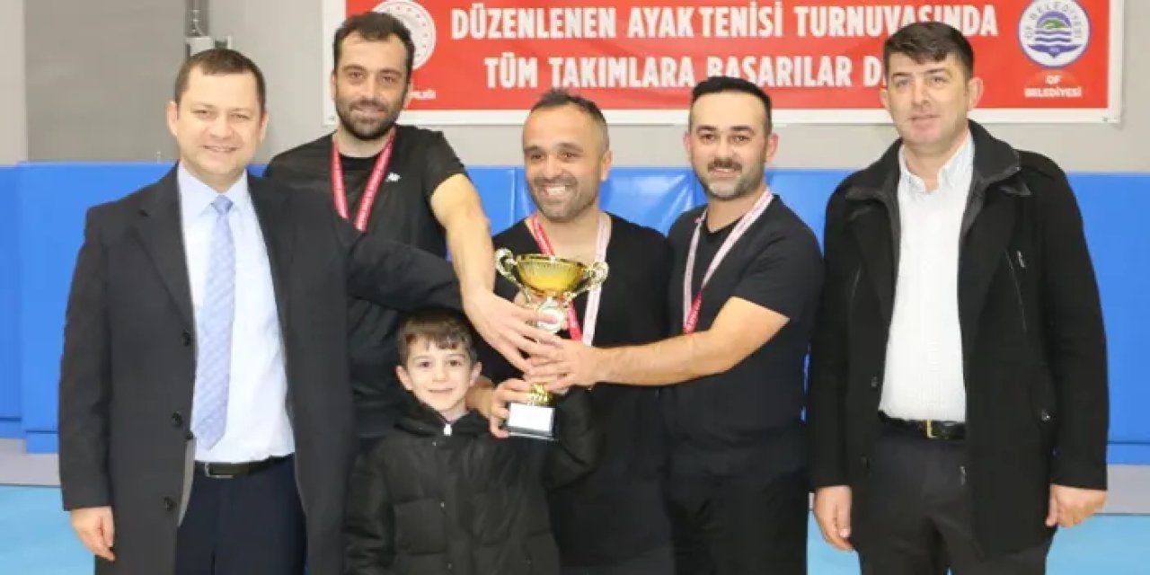 Trabzon’da Şehit Ekrem Ekşi Ayak Tenisi Turnuvası sona erdi!