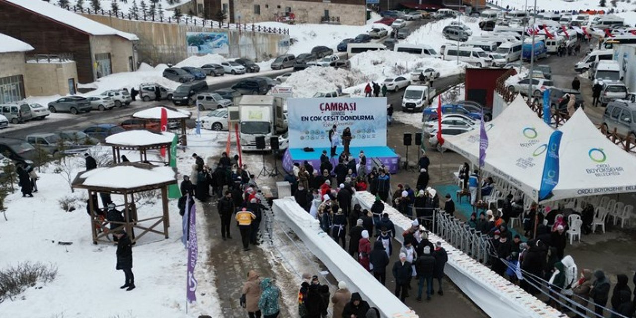 Ordu'da hazırlanan 1301 çeşit dondurma Guinness Rekorlar Kitabı'na girdi