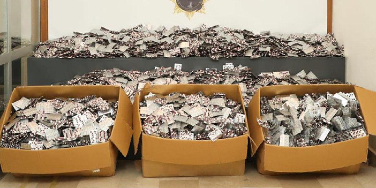 Samsun’da zehir operasyonu! 184 bin sentetik hap yakalandı