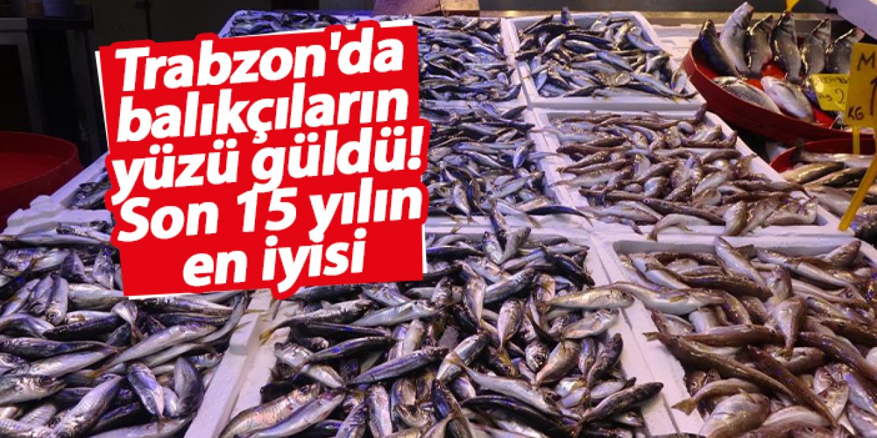 Trabzon'da balıkçıların yüzü güldü: Son 15 yılın en iyisi