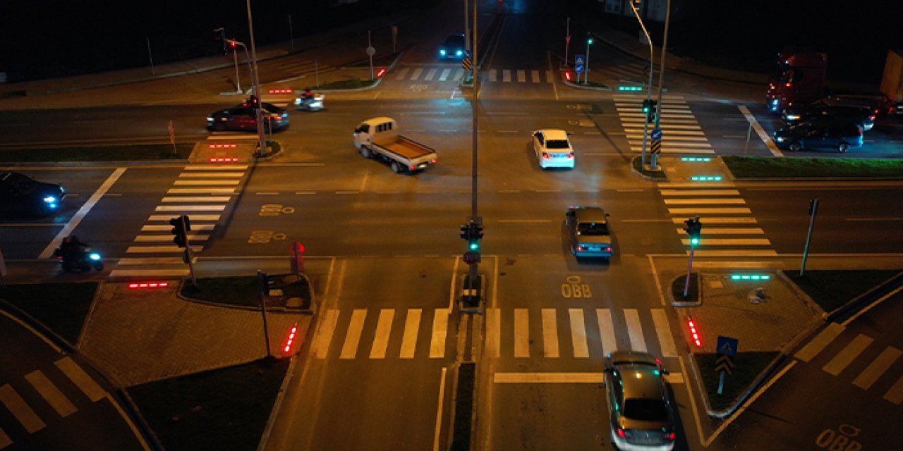 Ordu’da LED’li yaya geçidi dönemi başladı!