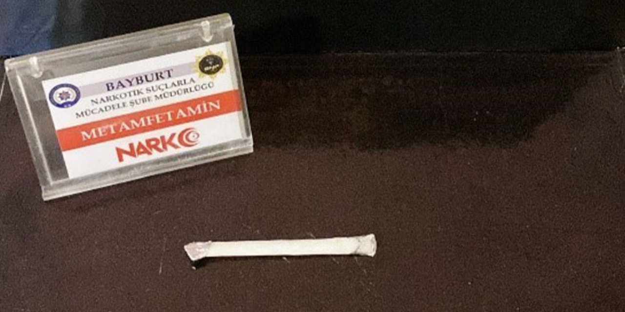 Bayburt’ta polis denetimi! Şüpheli üzerinden uyuşturucu çıktı