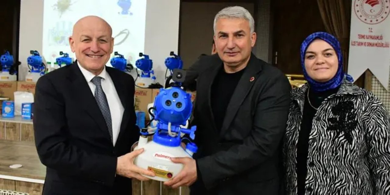 Samsun’da kahverengi kokarca ile mücadele için sisleme cihazı dağıtıldı