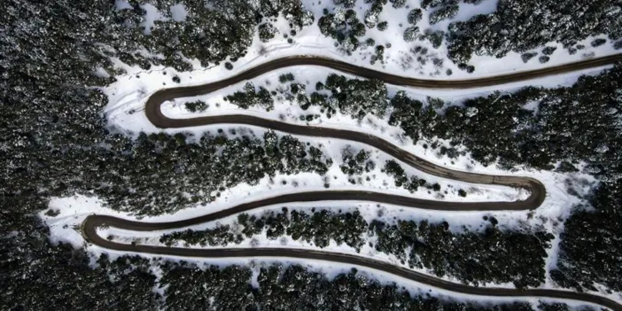 Artvin Sahara Geçidi’nin kış manzarası nefes kesiyor!