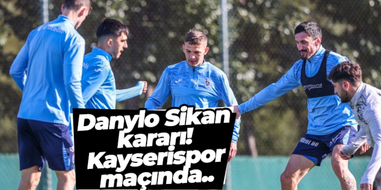 Trabzonspor’un Kayserispor maçı kamp kadrosu açıklandı