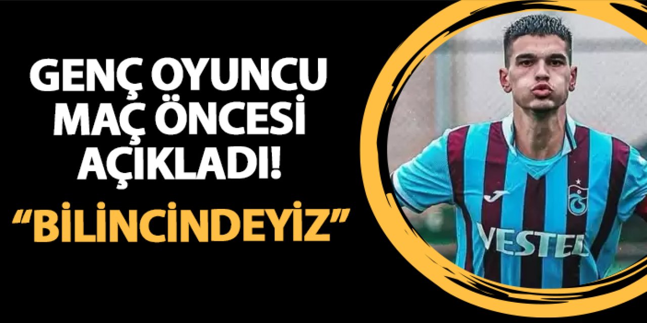 Trabzonspor'da Salih Malkoçoğlu açıkladı! "Bilincindeyiz..."