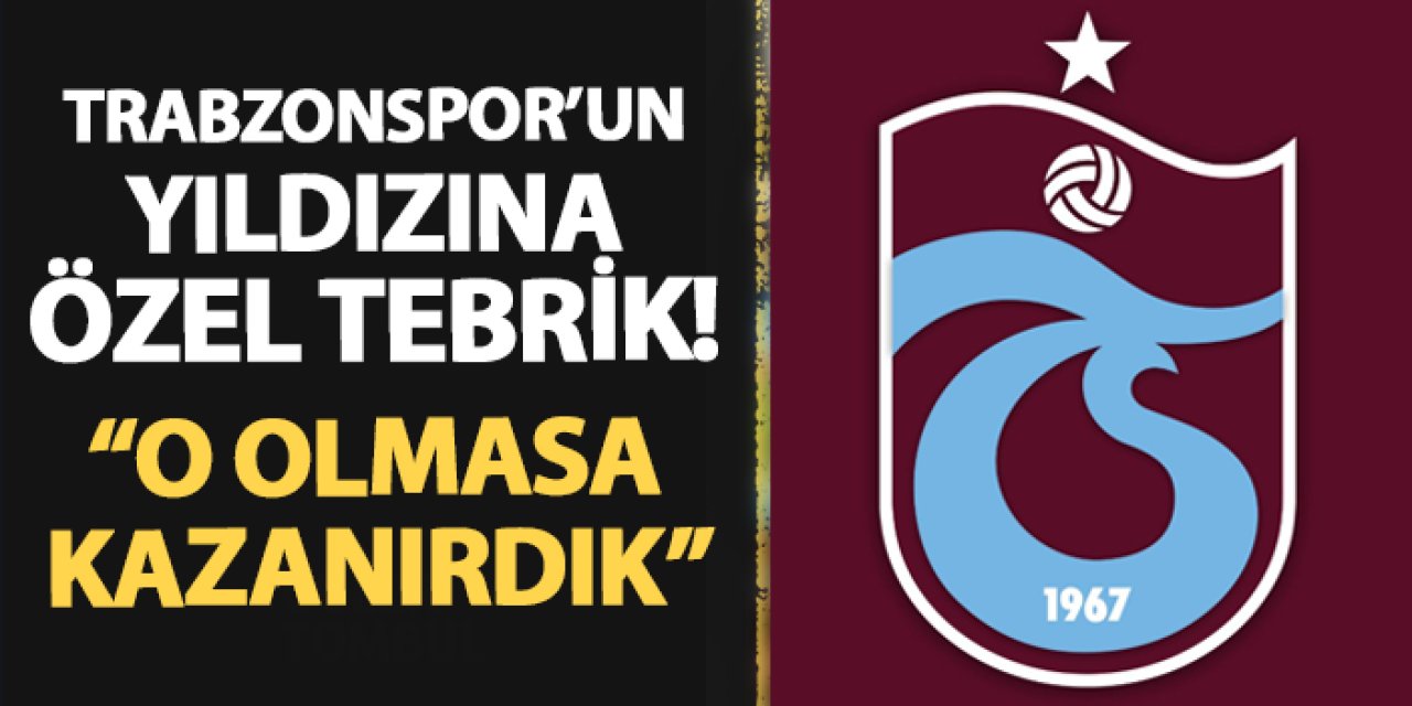 Kayserisporlu futbolcudan Trabzonspor'un yıldızına tebrik! "O olmasa 3 puanı alırdık"