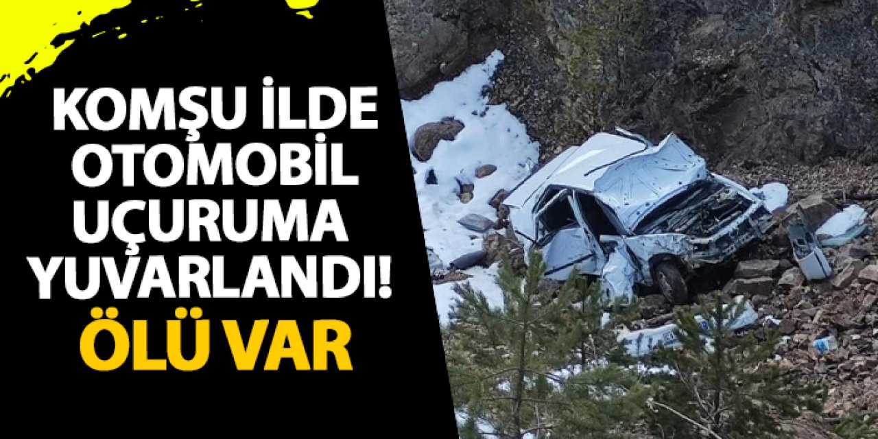 Gümüşhane’de otomobil uçuruma yuvarlandı! Ölü var
