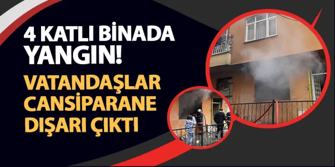 Rize'de 4 katlı binada yangın! Vatandaşlar cansiparane kendini dışarı attı