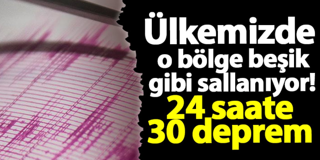 Ülkemizde o bölge beşik gibi sallanıyor! 24 saate 30 deprem