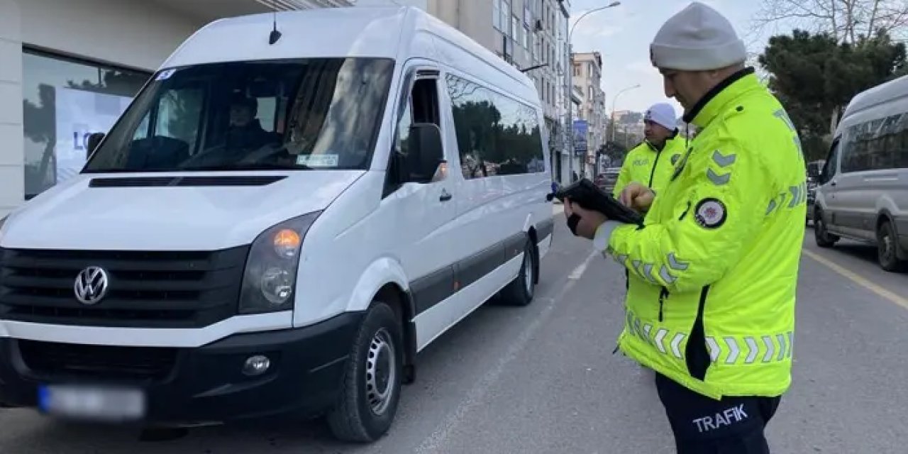Ordu’da eş zamanlı denetim! Okul servis araçlarına kontrol