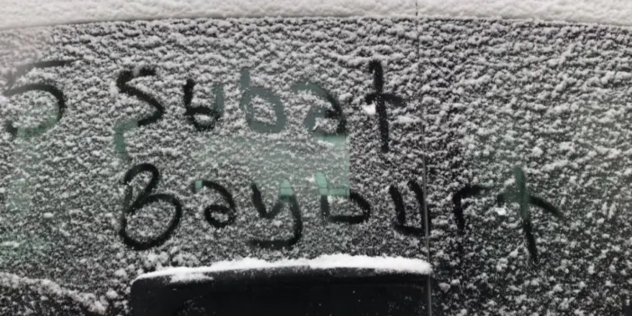 Bayburt’ta 3 gün boyunca kar yağışı!