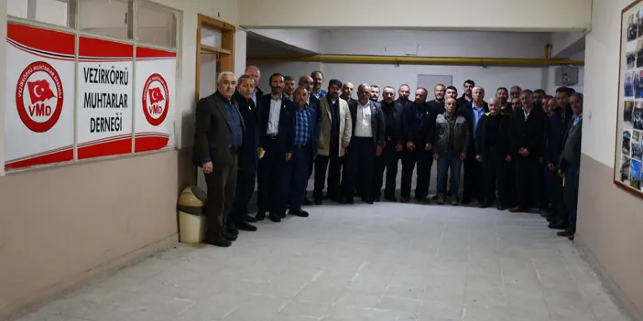 Samsun Vezirköprü Muhtarlar Derneği Başkanı belli oldu!