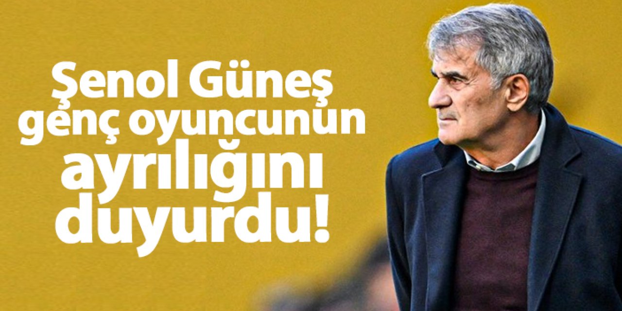 Trabzonspor'da Güneş genç oyuncunun ayrılığını duyurdu