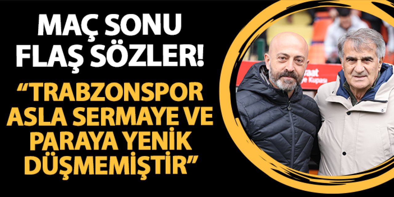 İskenderunspor Teknik Direktörü Metin Akpunar: "Trabzonspor asla sermayeye ve paraya yenik düşmemiştir"