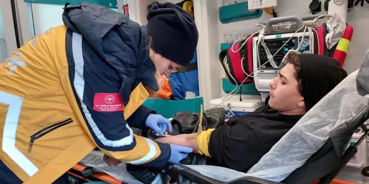 Samsun’da motosiklet kazası! 2 kişi yaralandı