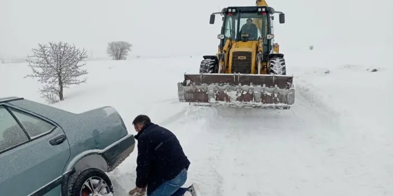 Gümüşhane’de karla mücadele sürüyor!