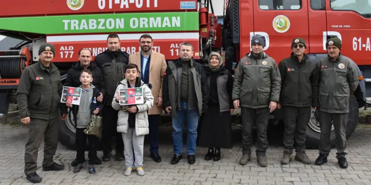 Trabzon’da ormancılardan yangın eğitimi!