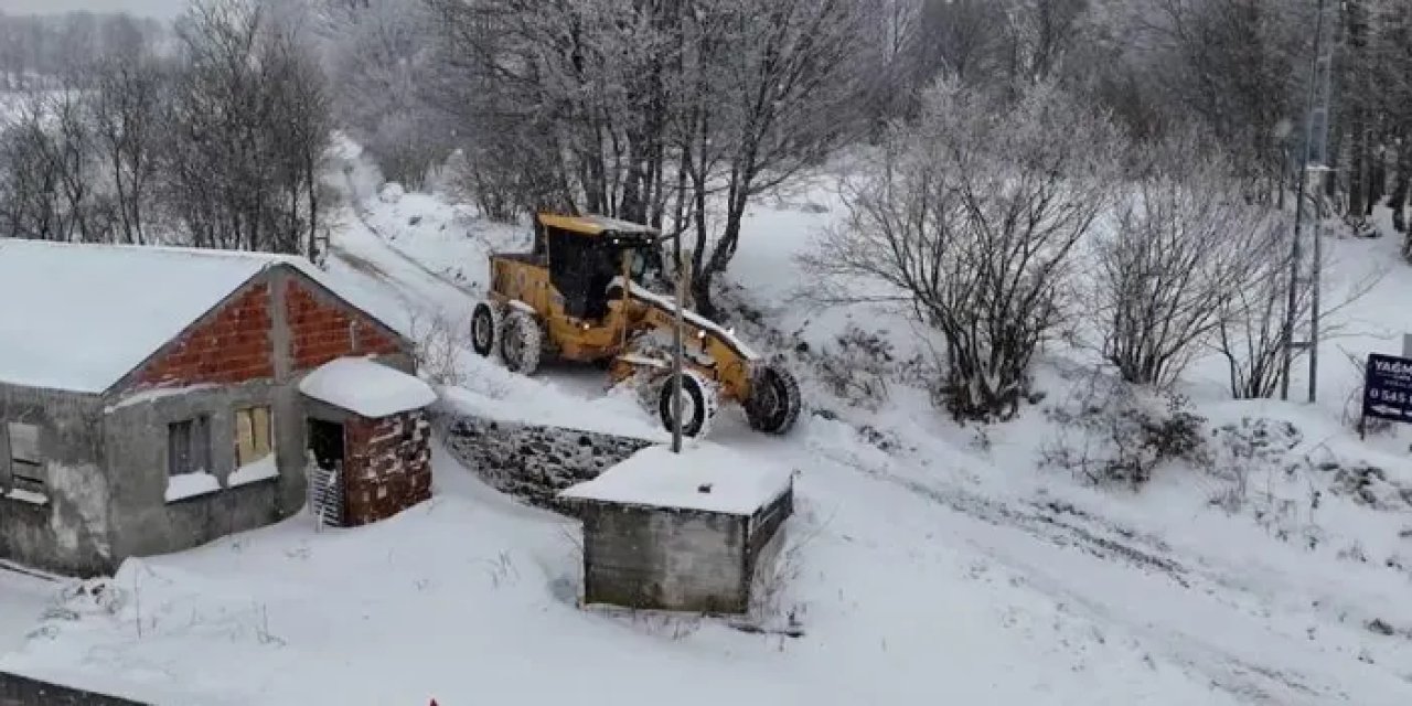 Samsun’da karla mücadele devam ediyor!