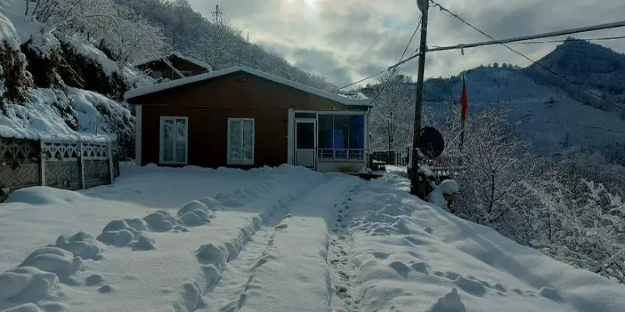 Ordu’da kar nefes kesen manzaralar oluşturdu