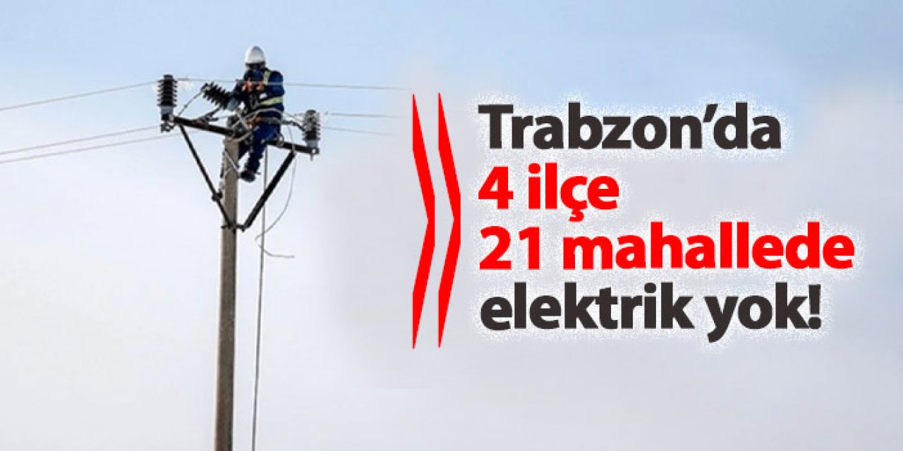 Trabzon’da 10 Şubat’ta Planlı Elektrik Kesintisi Uygulanacak