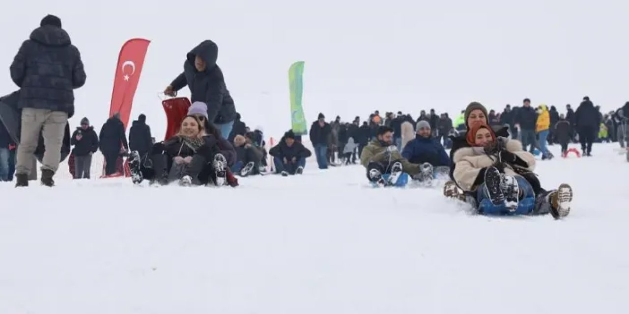 Ordu’nun Perşembe Yaylası’nda kar festivali coşkusu!