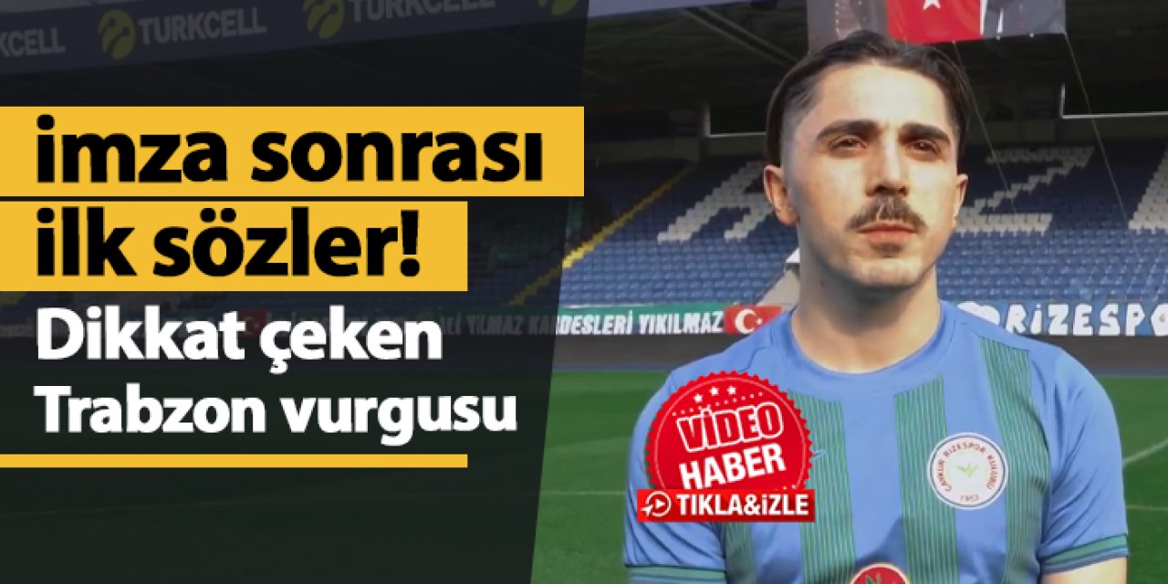 Abdülkadir Ömür'den Rizespor'a imza sonrası ilk sözler! Dikkat çeken Trabzon vurgusu...
