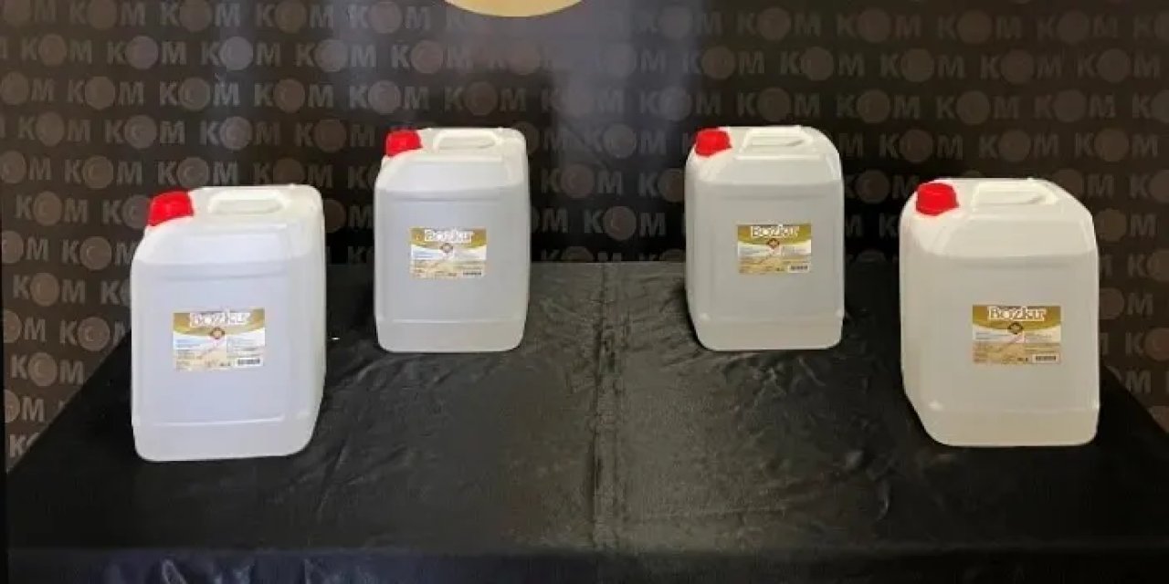 Bayburt’ta sahte alkol operasyonu! 20 litre etil alkol yakalandı