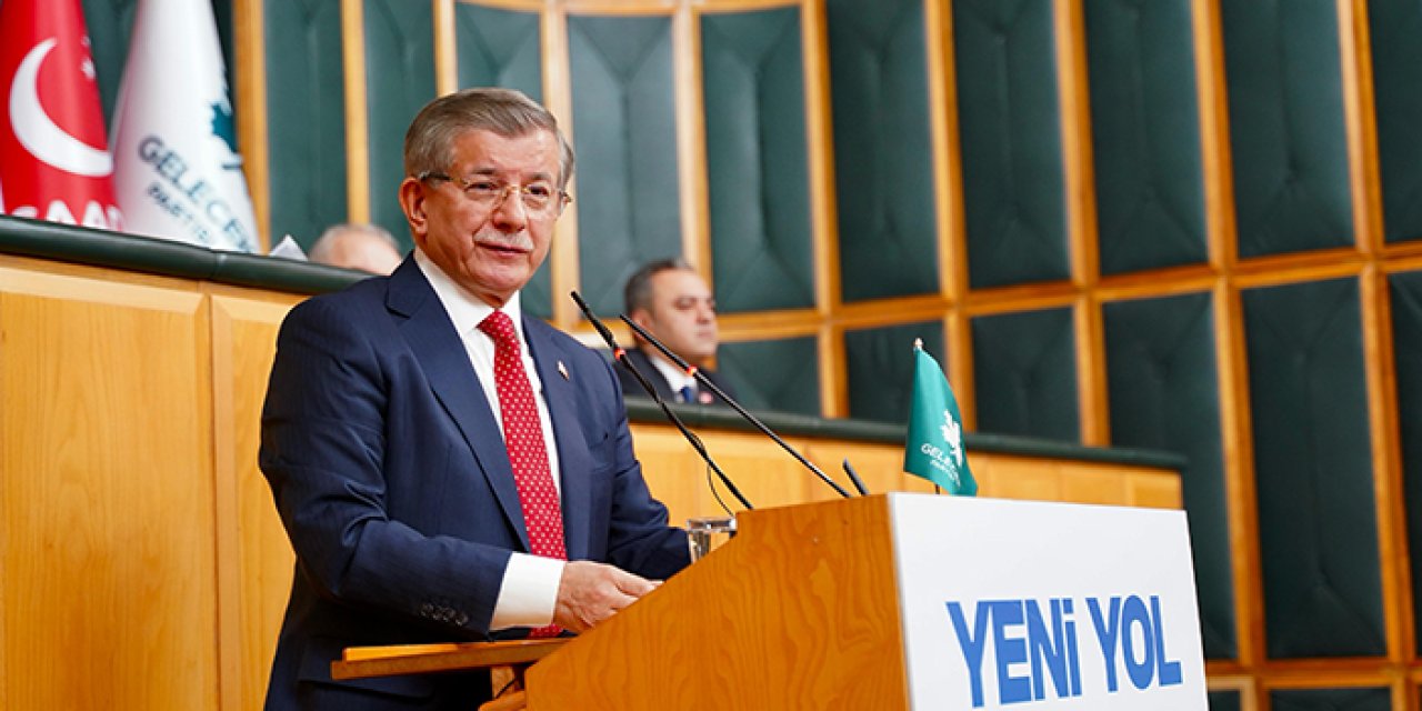 Gelecek Partisi Genel Başkanı Davutoğlu: "Gazze Türkiye'ye bağlansın"