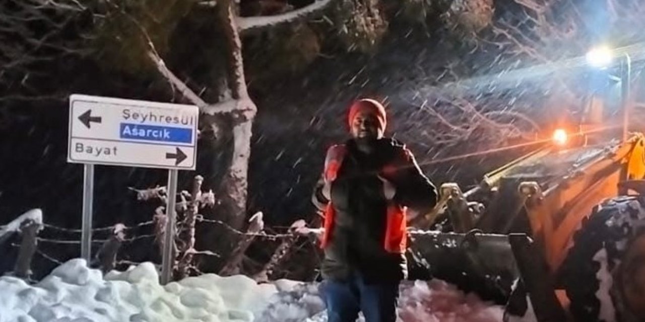 Samsun'da 91 mahallede karla mücadele sürüyor