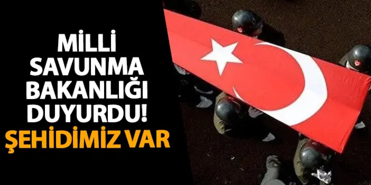 Milli Savunma Bakanlığı duyurdu! Şehidimiz var