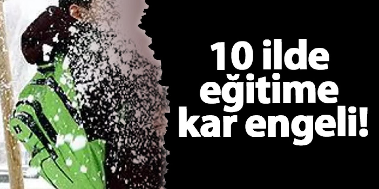 Valilikler açıkladı! 10 ilde eğitime kar engeli