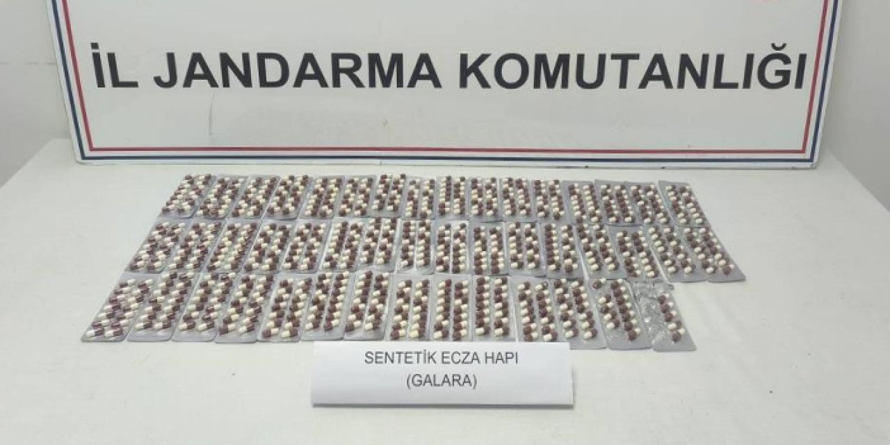Samsun’da jandarmadan uyuşturucu operasyonu! 655 sentetik hap ele geçirildi