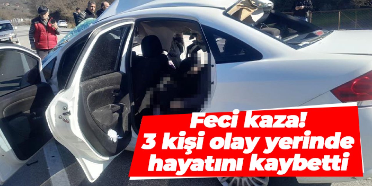 Giresun’da feci kaza! 3 kişi hayatını kaybetti, 1 kişi ağır yaralı