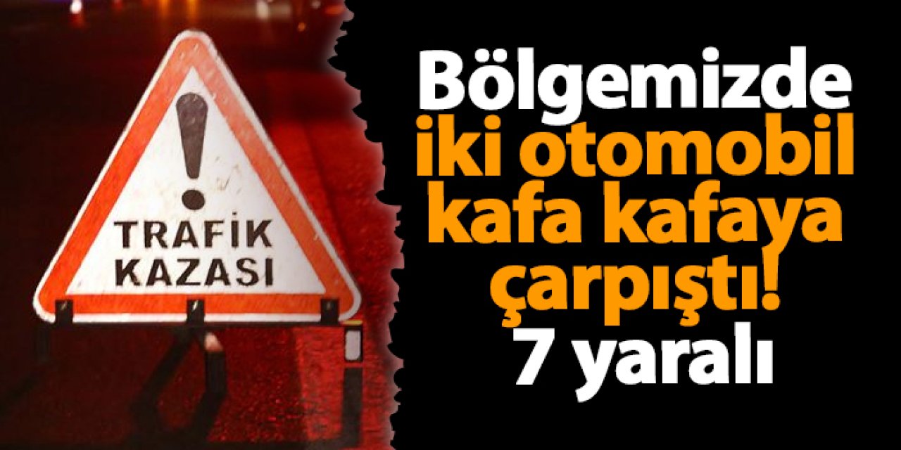 Ordu'da iki otomobil kafa kafaya çarpıştı! 7 yaralı