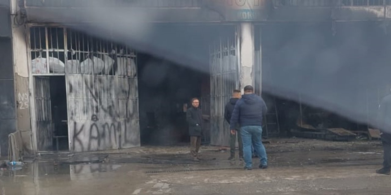 Samsun’da oto yıkama dükkanında yangın!