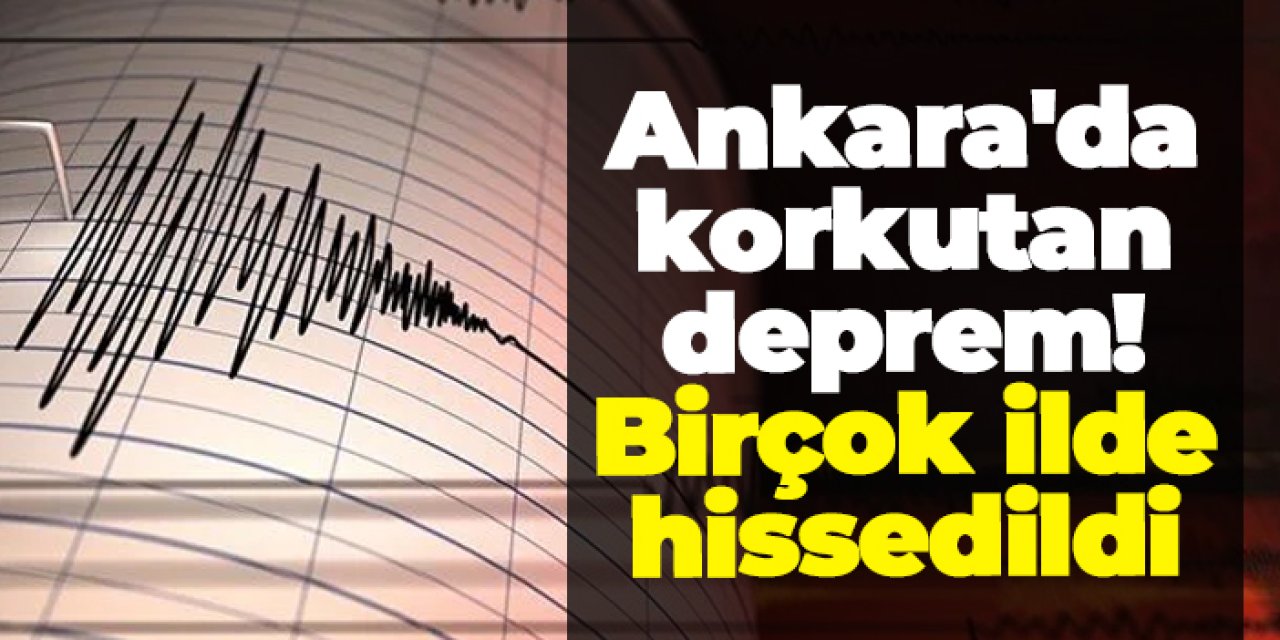 Ankara'da 3,5 büyüklüğünde deprem! Deprem nerede oldu?